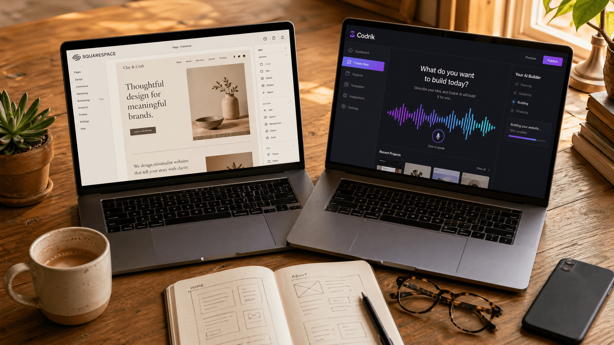 Squarespace vs. Codrik: An Honest Freelancer's Review